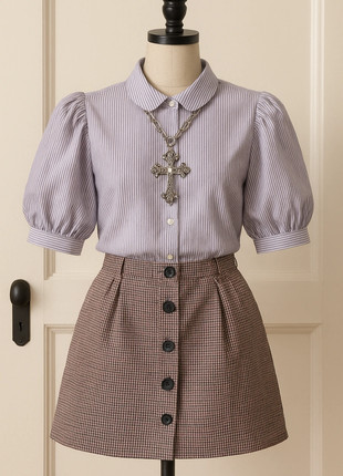 Plaid mini skirt, marque: Kiabi, état: Neuf sans étiquette, taille: L / 40 / 12, 3,99 €, 4,89 € Protection acheteurs incluse