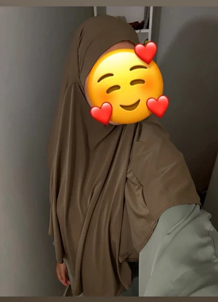 Khimar jersey marron clair, brand: Boutique indépendante, condition: New with tags, €15.00, €16.45 includes Buyer Protection