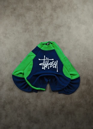 Stüssy Sweatshirt navy & green S – Vintage colorblock crewneck streetwear 90s y2k ST31, marque: Stüssy, état: Très bon état, taille: S / 36 / 8, 49,90 €, 53,10 € Protection acheteurs incluse