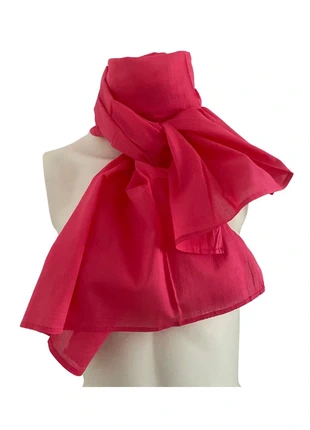 Étole rose fuchsia – Too Kataï – Coton – Très bon état, marca: TOO KATAÏ, estado: Novo sem etiquetas, €8.00, €9.10 inclui Proteção do Comprador Pro