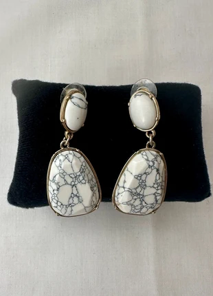Gold-tone Marble Earrings, brand: Marble, condition: Very good, €12.00, €13.30 includes Buyer Protection