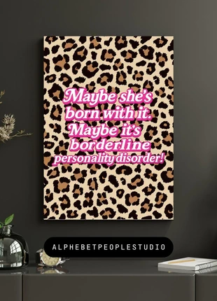Maybe she’s born with BPD fun A4 Print, brand: alphabetpeoplestudio, condition: New with tags, £5.99, £6.99 includes Buyer Protection
