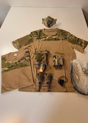 Tenue Airsoft complète camouflage multicam + accessoires tactiques (neuf), marque: Molle, état: Neuf avec étiquette, 49,00 €, 52,15 € Protection acheteurs incluse