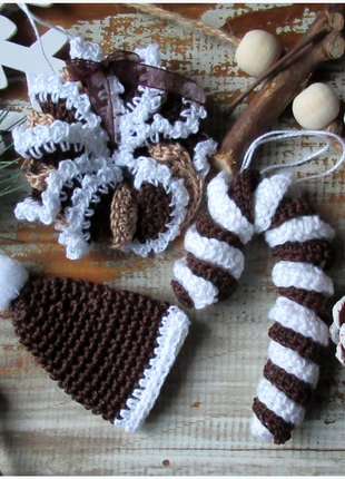 Lot de 3 suspensions de Noël, marque: Fait Main, état: Très bon état, 10,00 €, 11,20 € Protection acheteurs incluse