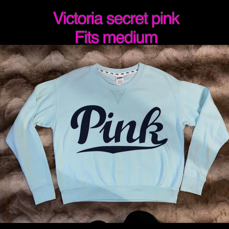 Victory secret pink sweatshirt size medium 1