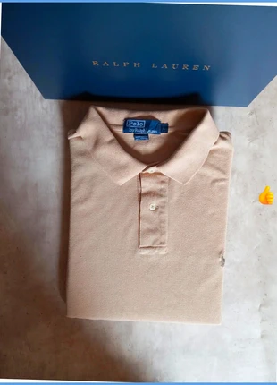 Polo Ralph Lauren vintage beige logo brodé beige taille L - 180cm, marke: Ralph Lauren, zustand: Sehr gut, größe: L, 27,00 €, 29,05 € beinhaltet Vinted-Käuferschutz Pro