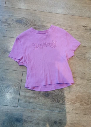 T-shirt rose y2k, marke: H&M, zustand: Neu, größe: XS / 34 / 6, 5,00 €, 5,95 € inklusive Vinted-Käuferschutz