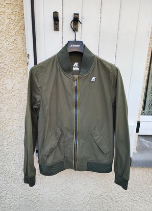 Veste parka imperméable K-way Arès nylon canvas vert kaki taille S mixte, brand: K-Way, condizioni: Ottime, taglia: S, €109.00, €115.15 include la Protezione acquisti