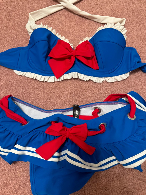 Small Medium sailor moon cosplay anime bikini swimsuit y2k hot topic festival 2