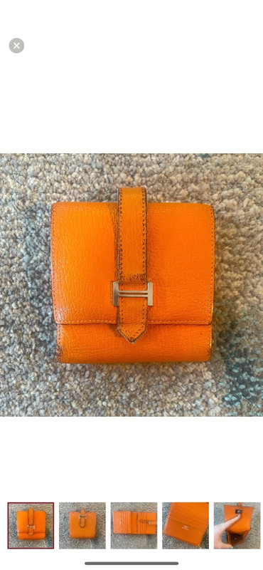 Hermes leather wallet sale