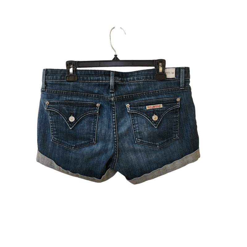 Hudson Cuffed Jean Midi Shorts Size 32 Low Mid Rise Good Used Condition Women's 3