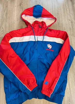 Starter – Veste à capuche – UD Dayton Flyers – Taille S – Bleu & Rouge – Rétro Vintage, brand: Starter, condition: Very good, size: S, €39.00, €41.65 includes Buyer Protection