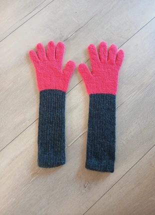 Hippe gebreide lange handschoenen MtotL, merk: Hand Knitted, staat: Nieuw zonder prijskaartje, maat: L, € 2,50, € 3,33 inclusief Kopersbescherming