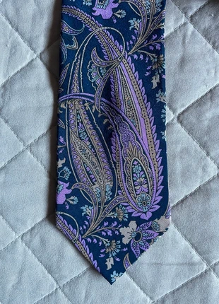 Cravatta uomo seta paisley viola blu Moreno Venturi elegante Made in Italy, merk: nessuno, staat: Heel goed, € 3,90, € 4,80 inclusief Kopersbescherming