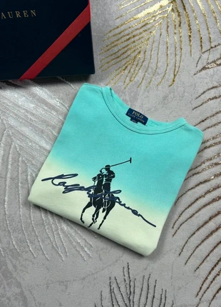 Sweat Ralph Lauren bleu ciel et blanc logo imprimé marine, brand: Ralph Lauren, condizioni: Ottime, taglia: XS, €25.00, €26.95 include la Protezione acquisti Pro