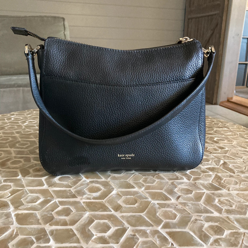 kate spade Polly Medium Flap Shoulder Bag in black 2