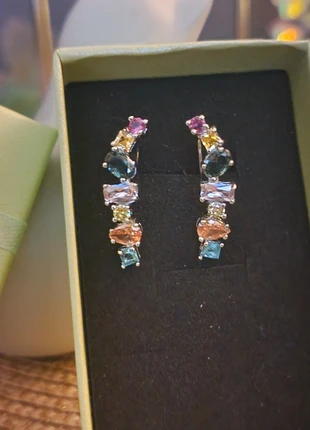 Superbes boucles d'oreilles incrustées cristaux, brand: swarovski elements, condizioni: Nuovo senza cartellino, €15.75, €17.24 include la Protezione acquisti