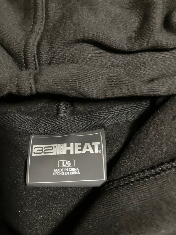 32* Degrees Size L Black Comfort Tech Hoodie 2