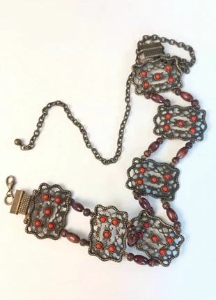 Ceinture vintage métal réglable, estado: Muy bueno, tamaño: 110 cm, 14,00 €, 15,40 € Protección al comprador incluida