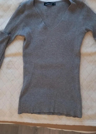 🛍 Pull léger gris côtelé Koolook, marca: Koolook, estado: Muy bueno, tamaño: Talla única, 5,95 €, 6,95 € Protección al comprador incluida