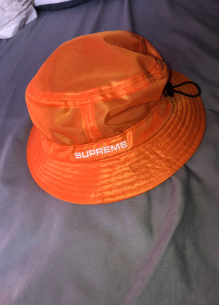 Supreme orange bucket sales hat