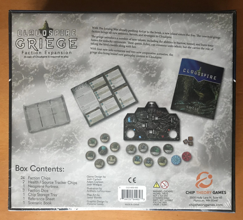 Cloudspire: Griege Expansion - Chip Theory Games - New Sealed - Nuovo Sigillato 2