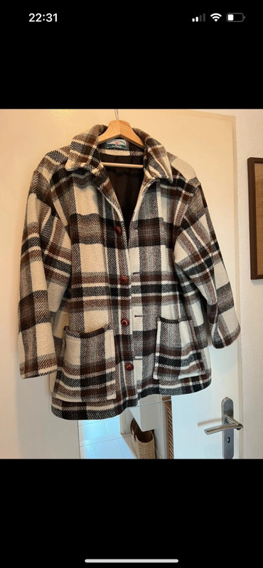 Manteau vintage à carreaux 1