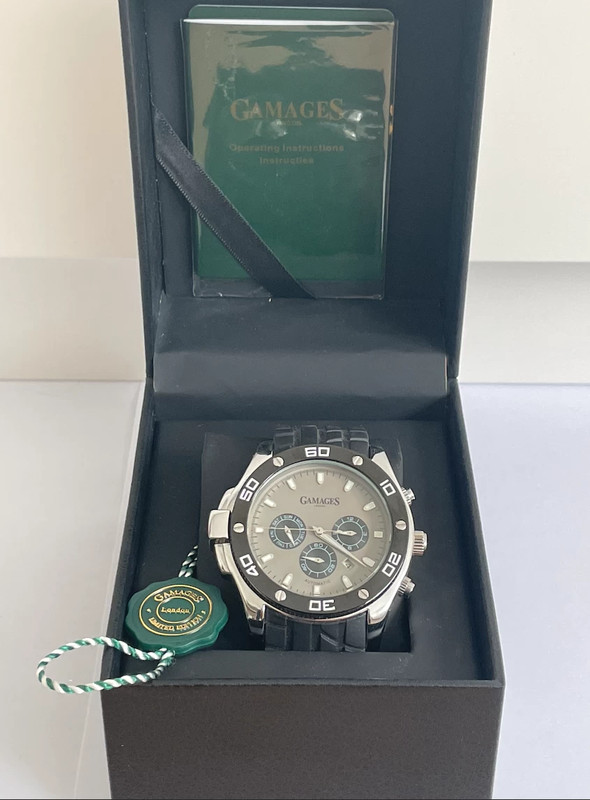 Yacht timer automatic discount steel herenhorloge van gamages