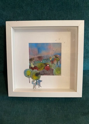 Framed Little Red Riding Hood Mixed Media Artwork, brand: NO LABEL, condition: Very good, £15.00, £16.45 includes Buyer Protection