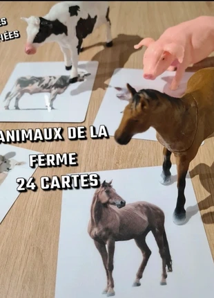 24 cartes classifiées animaux de la ferme / imagiers, brand: imagier montessori, condition: New with tags, size: 24-36 months / 92 cm, €11.66, €12.94 includes Buyer Protection Pro