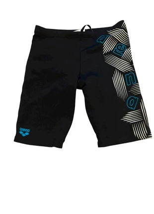Shorty/Jammers ARENA Garçon 10 Ans - Noir Imprimé Graphique Turquoise - Très Bon État, brand: Arena, condizioni: Ottime, taglia: 10 anni / 140 cm, €25.00, €26.95 include la Protezione acquisti Pro