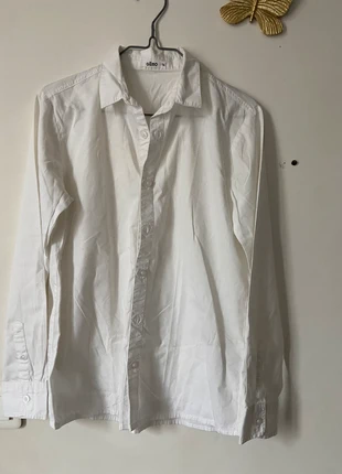 🍀 Chemise blanche à bouton, brand: Gémo, condition: Very good, size: 14 years / 164 cm, €4.50, €5.43 includes Buyer Protection