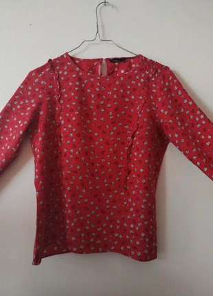 Blouse à fleur rouge , brand: Bizzbee, condition: Very good, size: S / 36 / 8, €5.00, €5.95 includes Buyer Protection