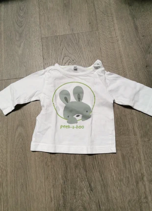 Witte t-shirt lange mouwen , merk: Zeeman, staat: Goed, maat: 3-6 maanden / 62 cm, € 1,50, € 2,28 inclusief Kopersbescherming