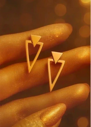 🌷Paire de boucle d'oreille 2,4cm en plaqué doré, marca: CHIC, estado: Novo sem etiquetas, €4.49, €5.41 inclui Proteção do Comprador