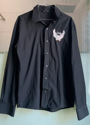 Chemise à pressions Noir Dolce & Gabbana Taille L vintage Camiseta, condition: Very good, size: L / 40 / 12, €40.00, €42.70 includes Buyer Protection