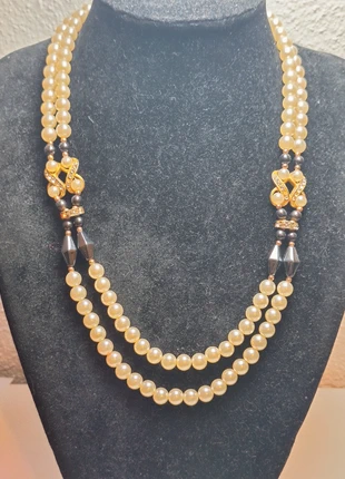 Magnifique collier perles avec hématite, marca: Vintage Chic, estado: Muy bueno, 22,00 €, 23,80 € Protección al comprador incluida