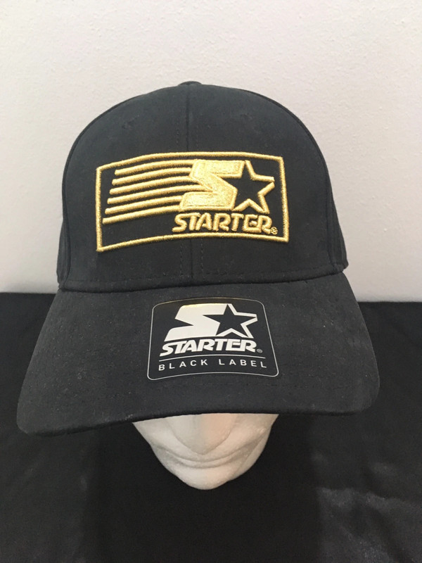 Starter baseball cap Black gold starter flag Vinted