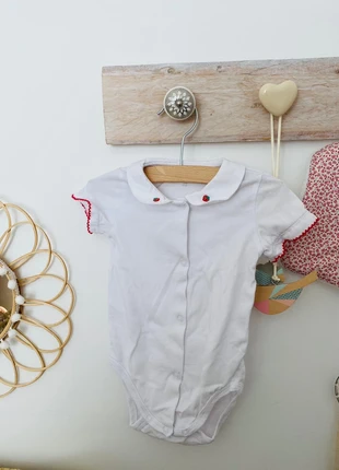 Body fraises 🍓 à col Claudine Mon Premier Major - 257, brand: mon premier sergent major, condition: Very good, size: 6-9 months / 68 cm, €1.00, €1.75 includes Buyer Protection