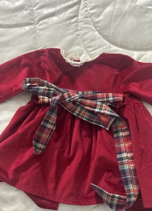 Abito velluto baby fashion, marca: Baby Fashion, estado: Muito bom, tamanho: 9-12 meses / 74 cm, €6.00, €7.00 inclui Proteção do Comprador