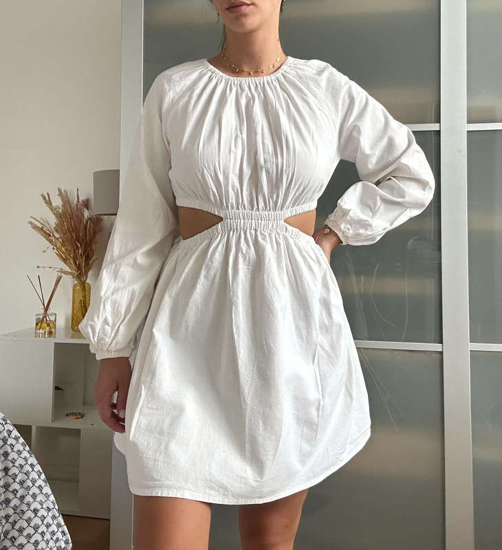 Robe cheap bershka blanche