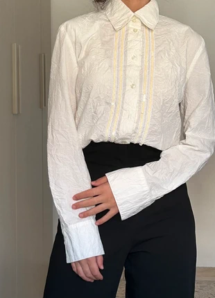 Camicia bianca con paillettes vintage, marke: Vintage Dressing, zustand: Sehr gut, größe: M / 38 / 10, 6,00 €, 7,00 € inklusive Vinted-Käuferschutz