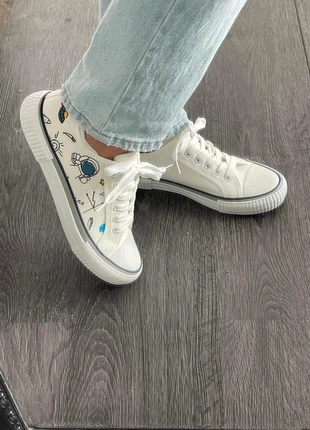 Baskets blanches style Converse femme – Taille 39, marque: Merry Scott, état: Neuf avec étiquette, taille: 39, 18,00 €, 19,60 € Protection acheteurs incluse
