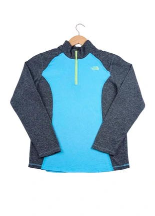 Polaire 1/4 Zip The North Face fine turquoise et gris chiné - Taille XL (18) filles, marque: The North Face, état: Très bon état, taille: XL, 22,90 €, 24,75 € Protection acheteurs (Pro) incluse