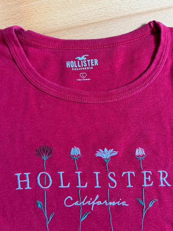 Teeshirt rouge Hollister 3