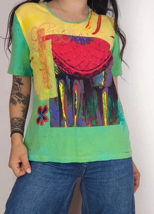 T shirt multicolore Vintage 90s y2k taille M/L, marque: Vintage, état: Très bon état, taille: M / 38 / 10, 6,00 €, 7,00 € Protection acheteurs (Pro) incluse