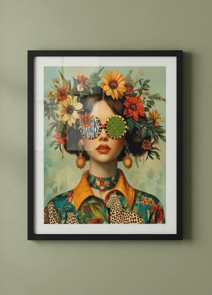 Bloemen canvas poster 30x40cm, marca: NO LABEL, estado: Muy bueno, 20,00 €, 21,70 € Protección al comprador incluida