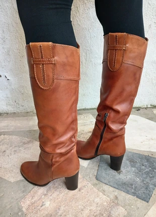 Bottes hautes à talons cuir | Cosmoparis | Marron | 39, marque: Cosmoparis, état: Très bon état, taille: 39, 40,00 €, 42,70 € Protection acheteurs incluse