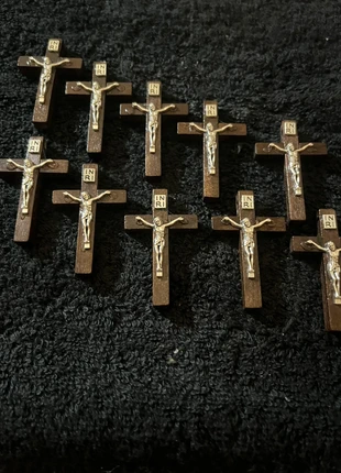 10 wooden crosses charm pendants, condition: Very good, £4.50, £5.43 includes Buyer Protection