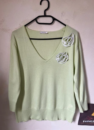 Pull 123 vert clair taille 40, marke: 123, zustand: Sehr gut, größe: L / 40 / 12, 12,00 €, 13,30 € beinhaltet Vinted-Käuferschutz Pro